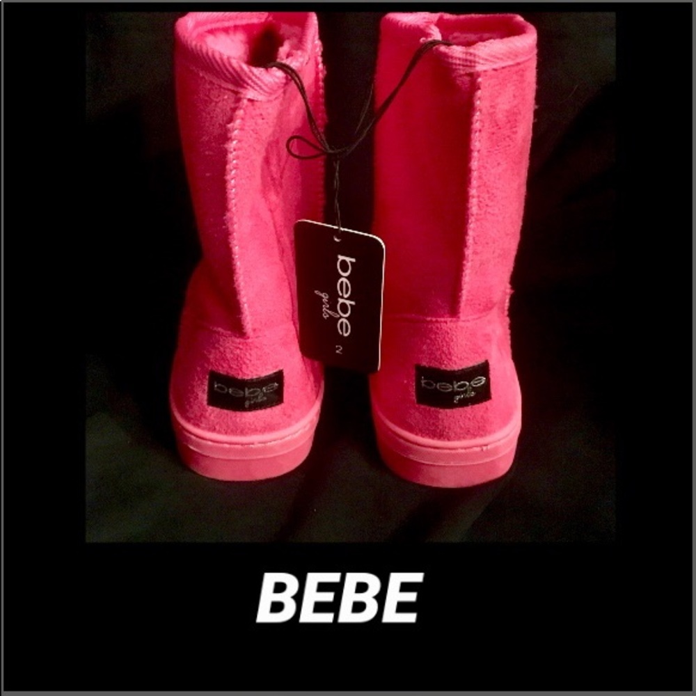 BEBE GIRLS RHINESTONE LOGO BOOT - Picture 5 of 8